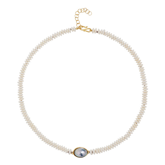 CASPIA NECKLACE WHITE CORAL