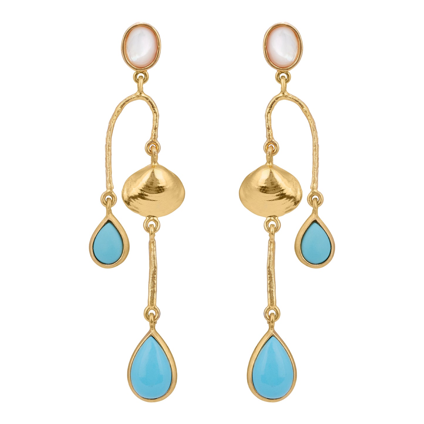 OCEANA EARRINGS IN TURQUOISE