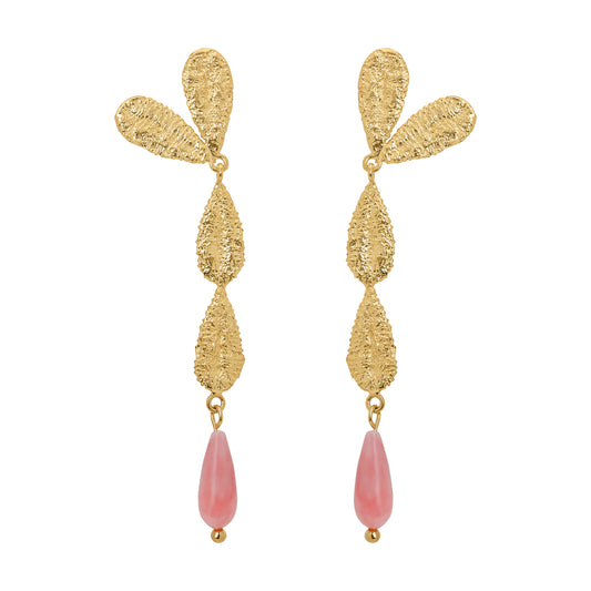 DELPHINE EARRINGS CORAL