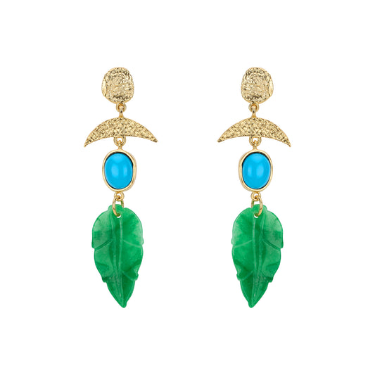 INGRID EARRINGS TURQUOISE