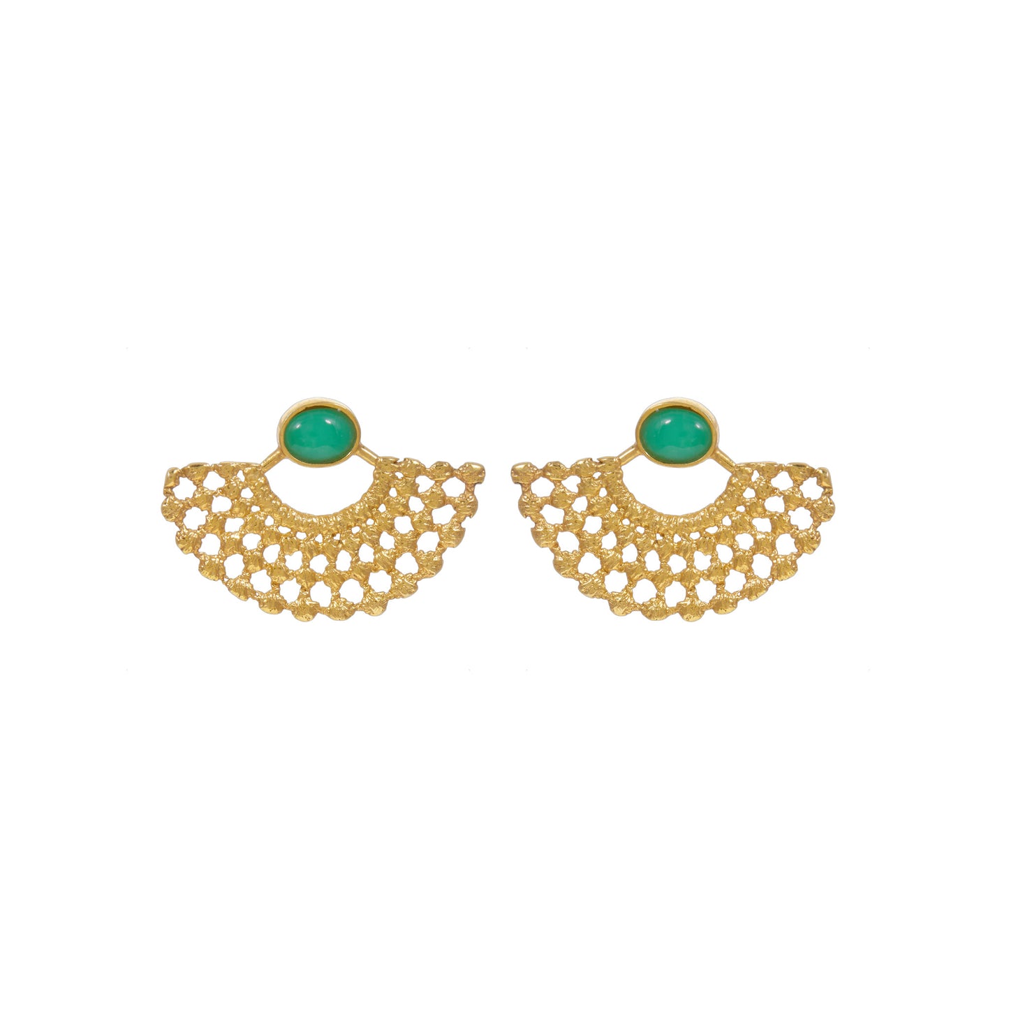 LYDIA EARRINGS CHRYSOPRASE