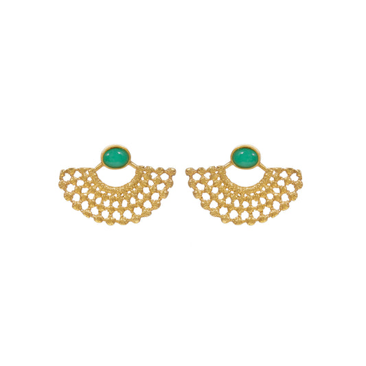 LYDIA EARRINGS CHRYSOPRASE