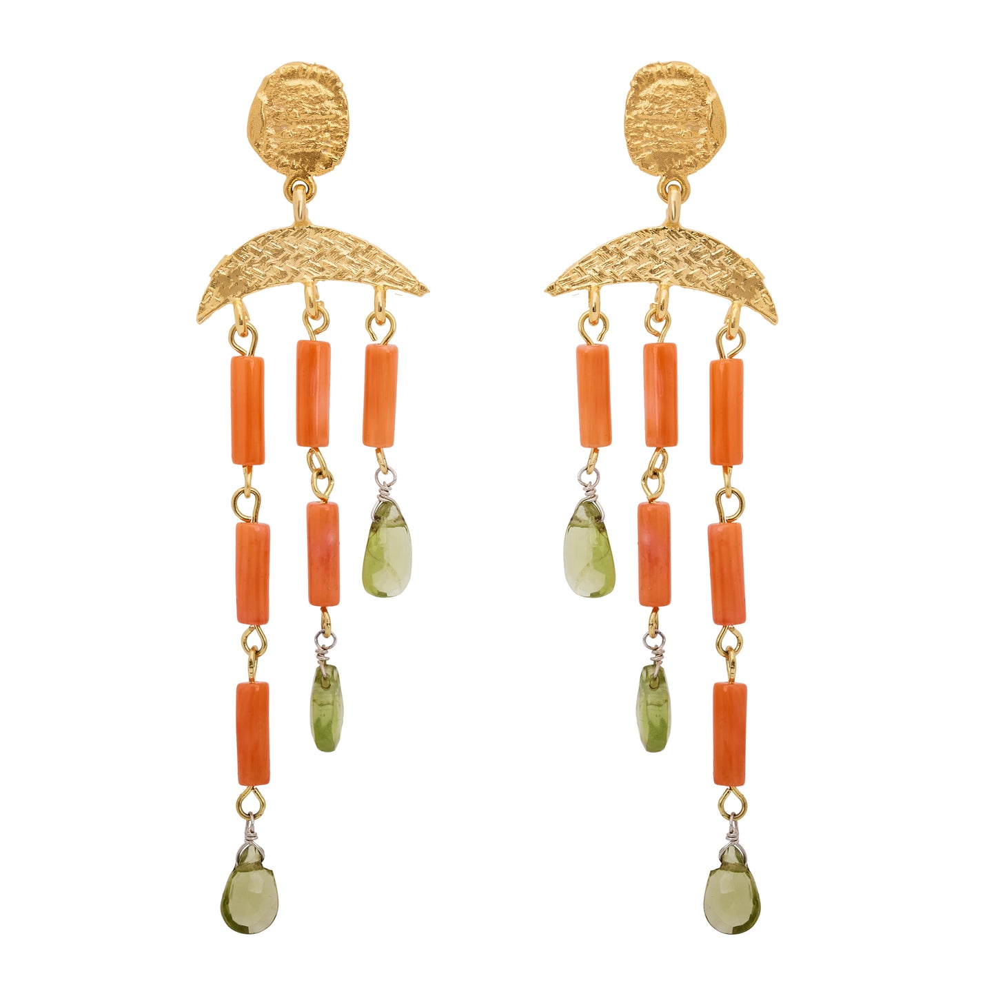 FLORINE EARRINGS PERIDOT