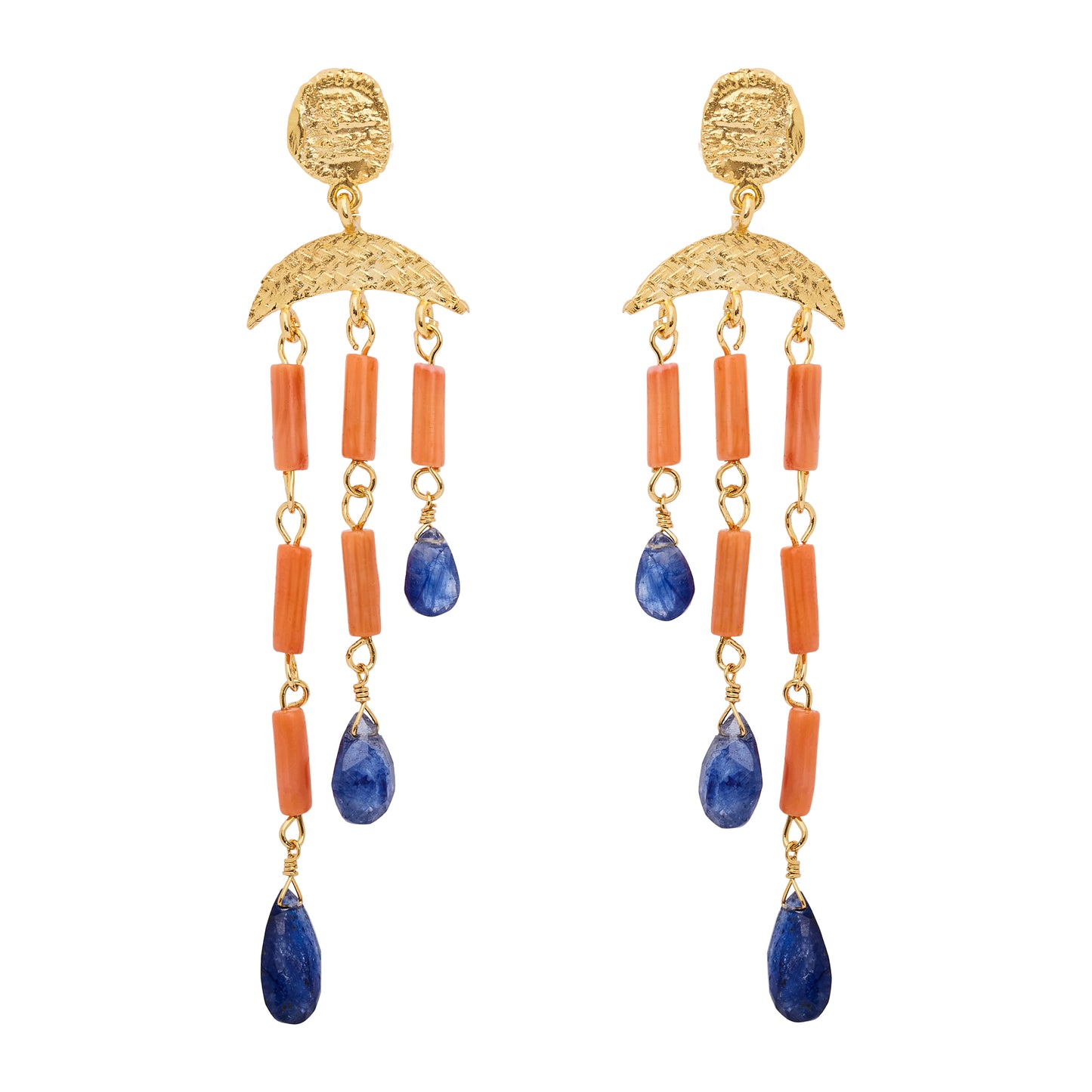 FLORINE EARRINGS SAPPHIRE