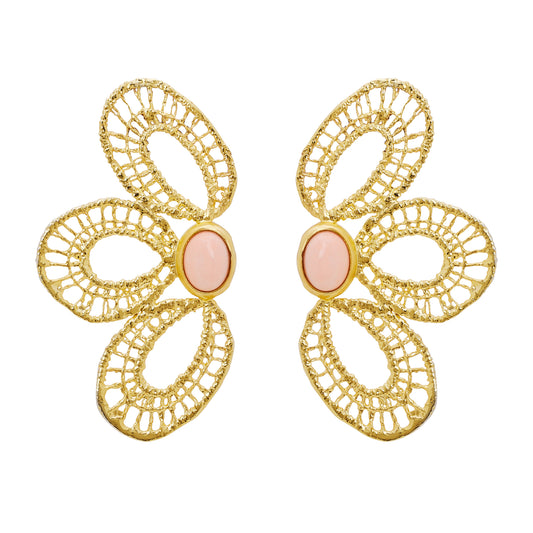 ORNELLA EARRINGS CORAL