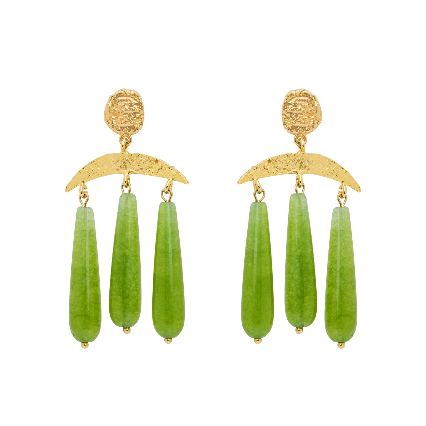 SENNA EARRINGS GREEN
