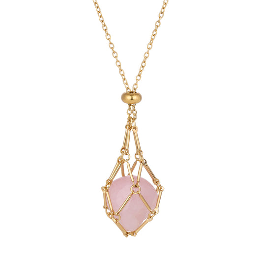 MANIFEST XXV PENDANT - PINK QUARTZ