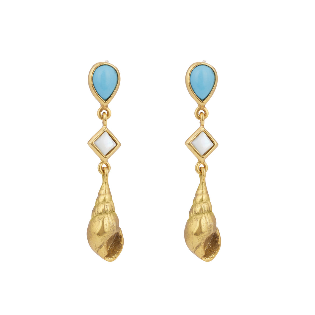 CASSIS EARRINGS MOTHER OF PEARL