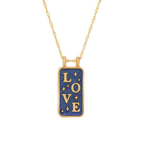 AMOUR TOUJOURS BLUE NECKLACE