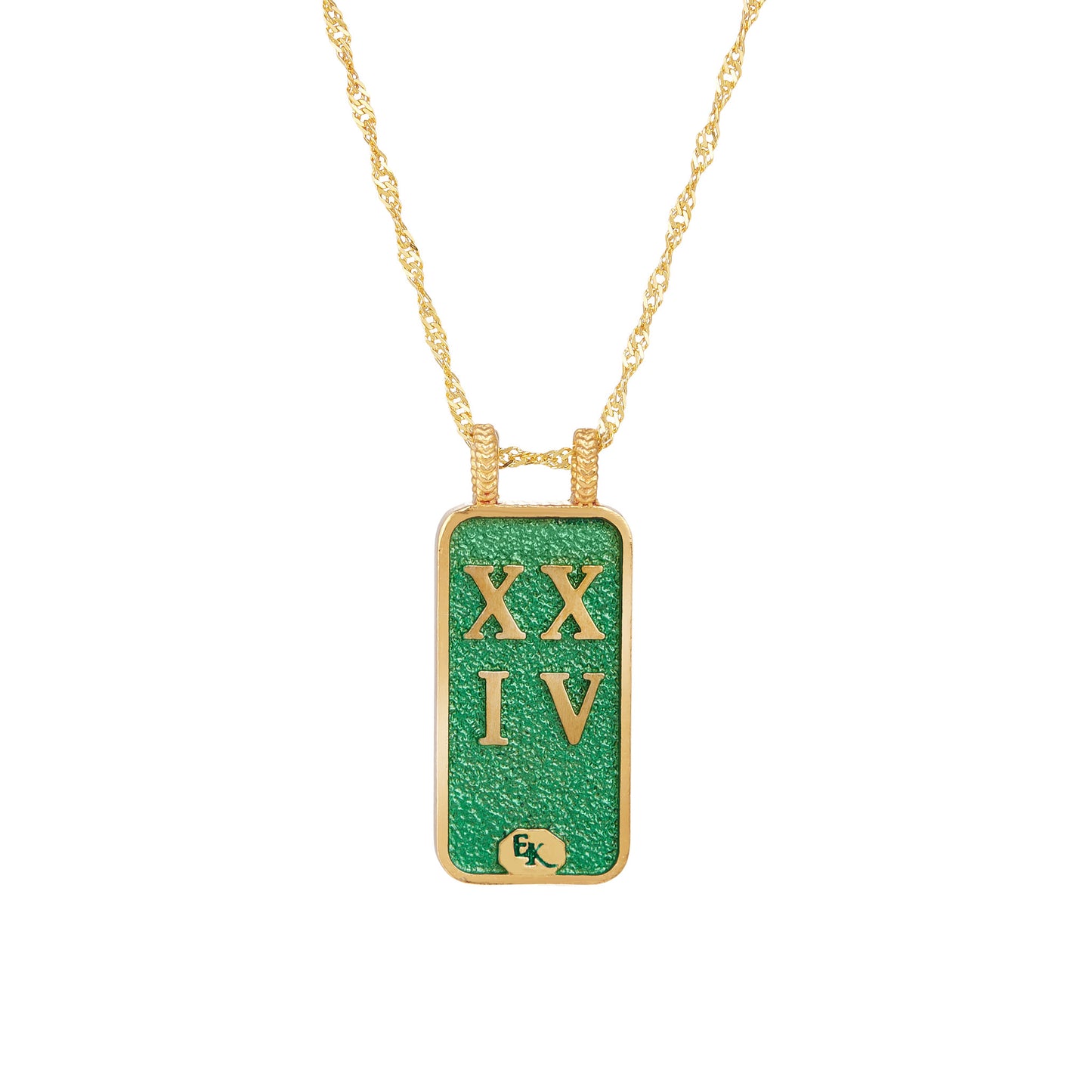 AMOUR TOUJOURS GREEN NECKLACE