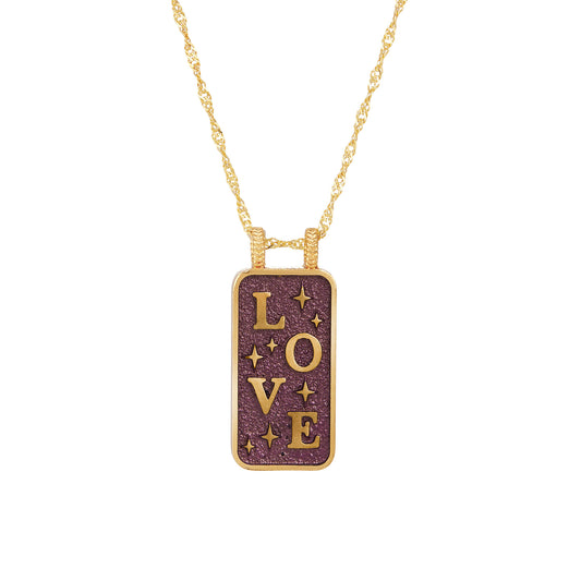 AMOUR TOUJOURS PURPLE NECKLACE