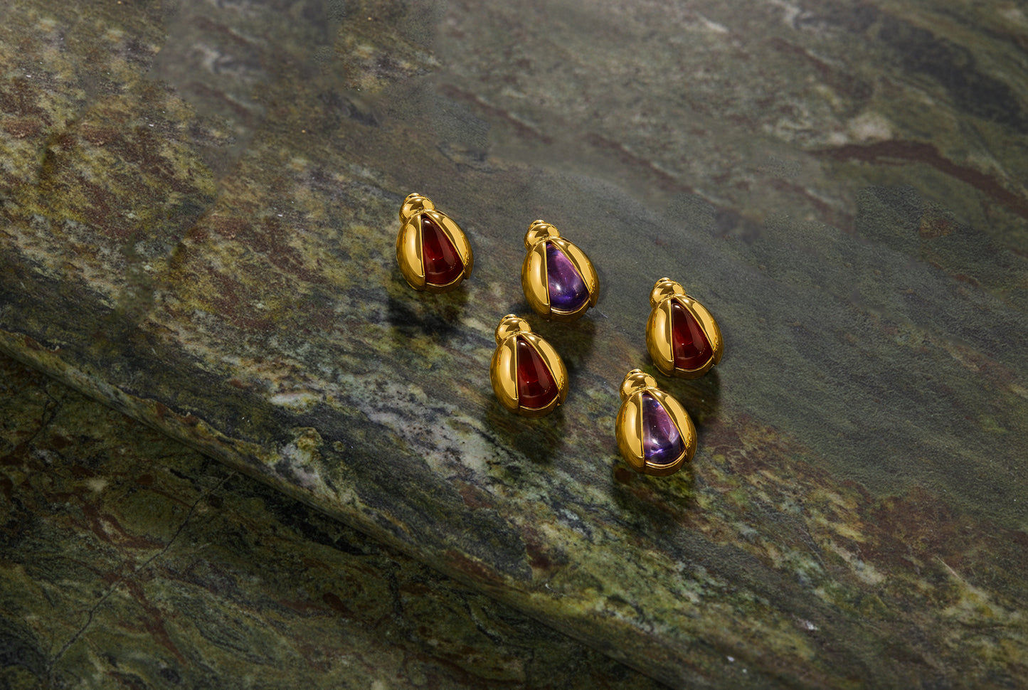 LUCKY SCARAB PENDANT-AMMOLITE