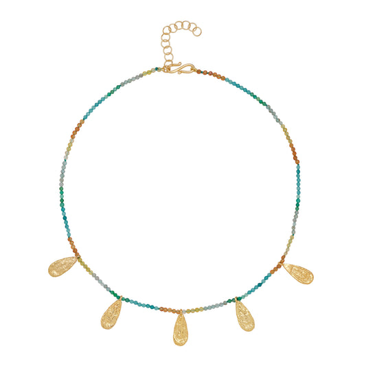 ISABEL NECKLACE BLUE/YELLOW