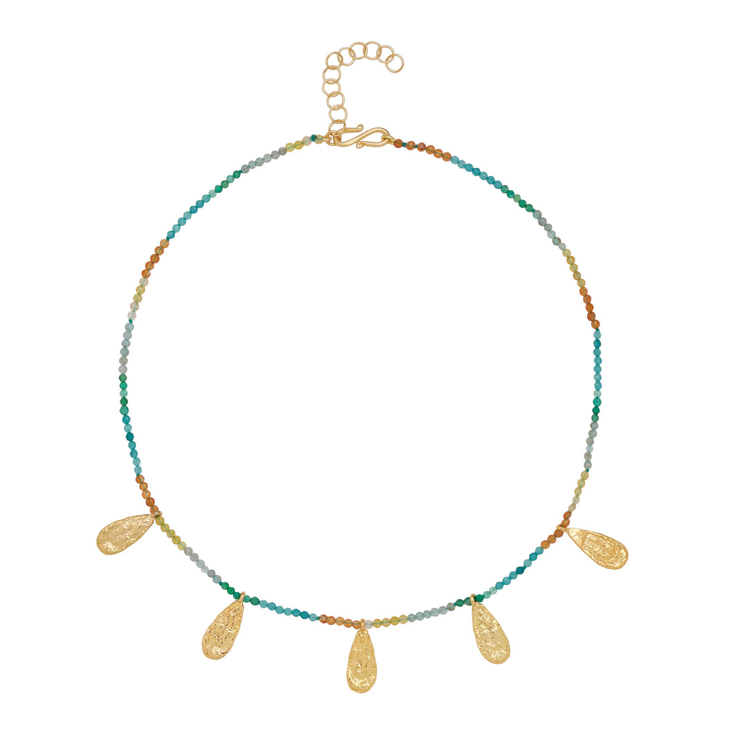 ISABEL NECKLACE BLUE/YELLOW