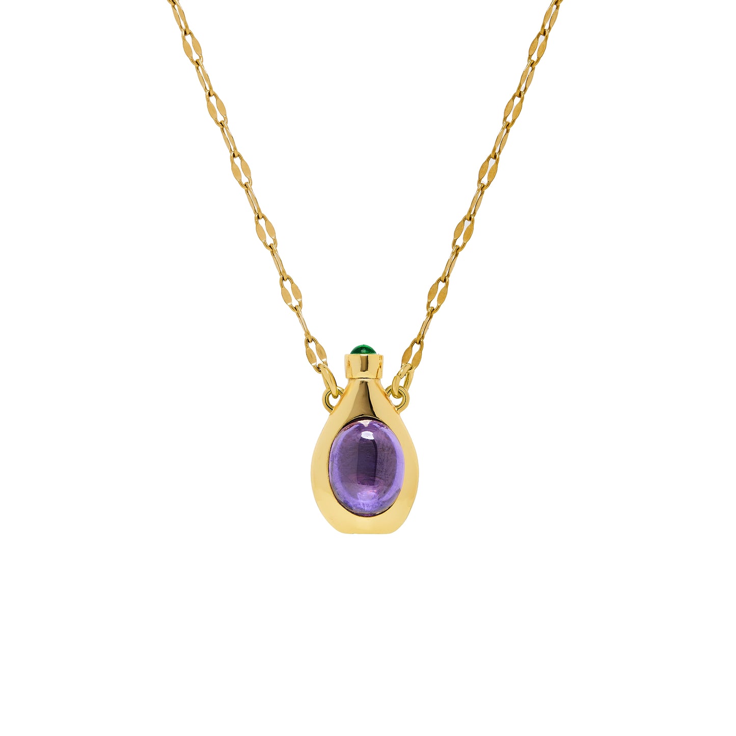 MAGIC POTION OVAL (L) PURPLE PENDANT