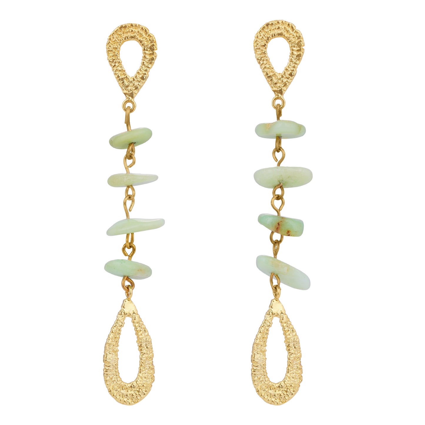 LUCINE EARRINGS CHRYSOPRASE