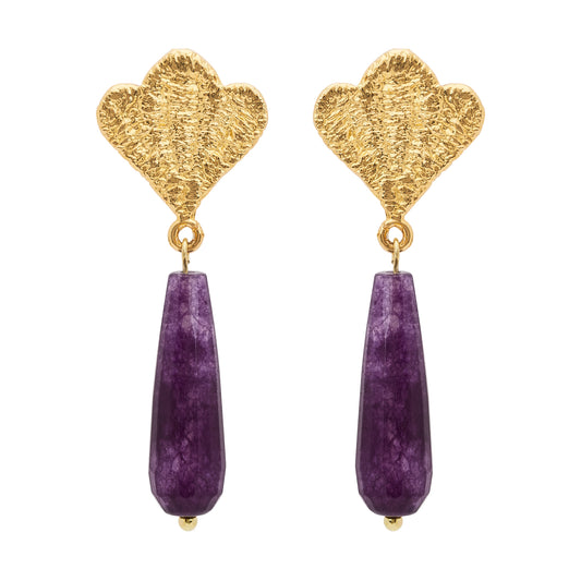 AURA EARRINGS AMETHYST