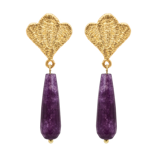 AURA EARRINGS AMETHYST