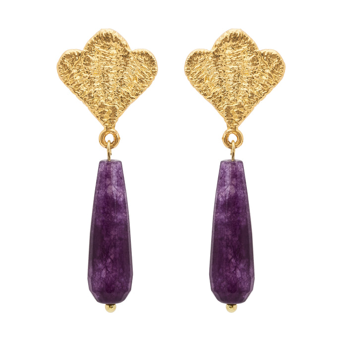 AURA EARRINGS AMETHYST