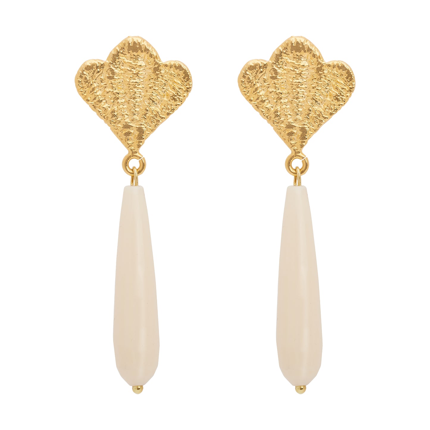 AURA EARRINGS IVORY