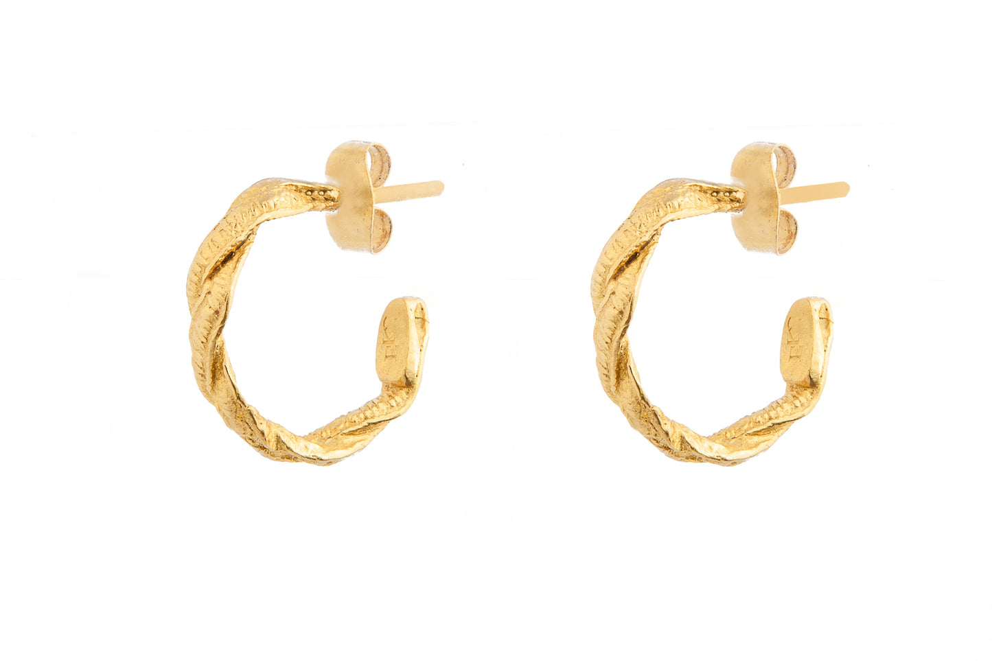 CELINE GOLD HOOPS - S