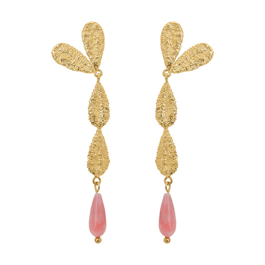 DELPHINE EARRINGS CORAL