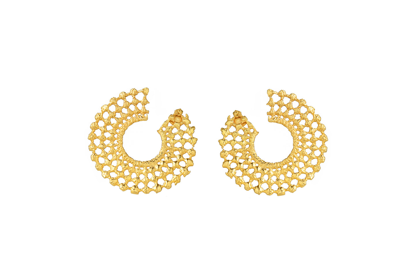 DORE GOLD HOOPS EARRINGS