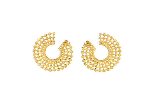 DORE GOLD HOOPS EARRINGS