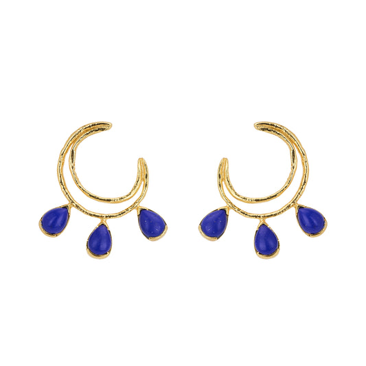 ODINE EARRINGS LAPIS LAZULI