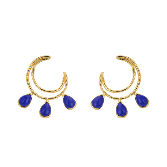 ODINE EARRINGS LAPIS LAZULI