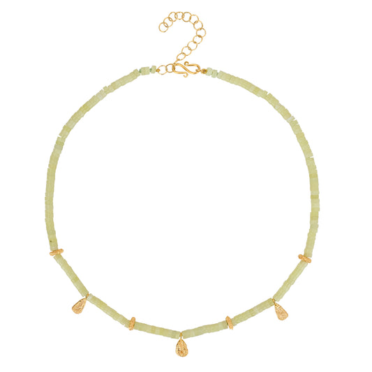 MISTY NECKLACE YELLOW  QUARTZ