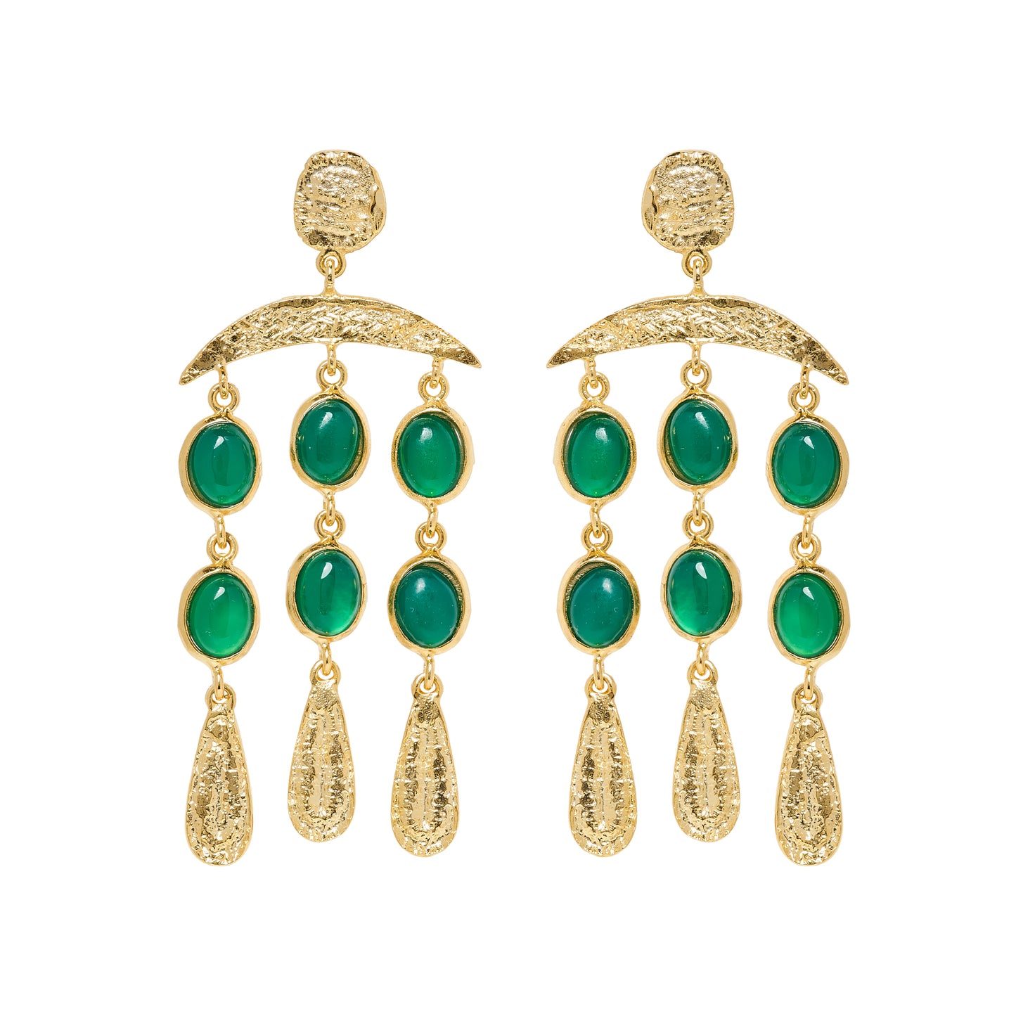 FIORELLA EARRINGS GREEN ONYX