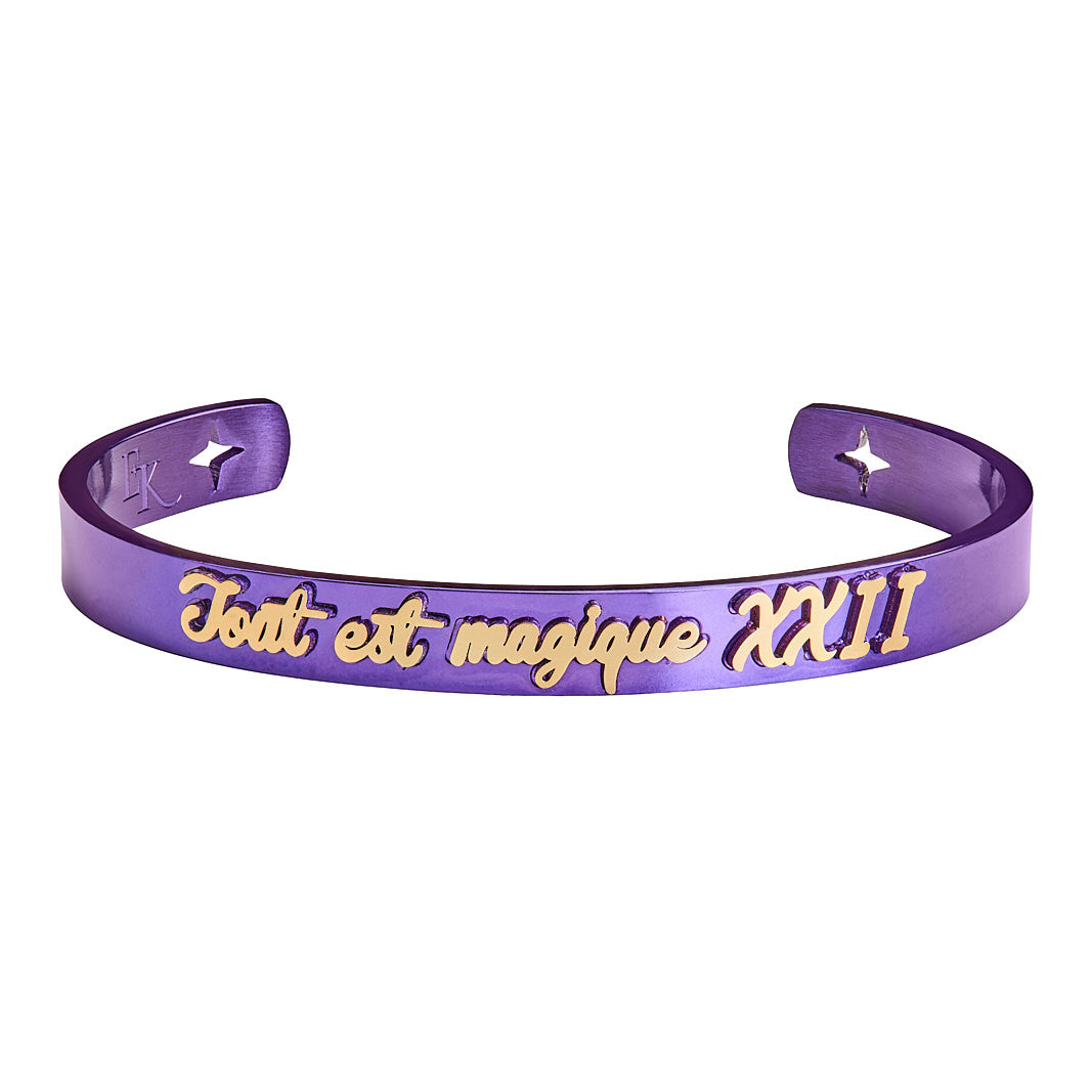 Tout Est Magique XXII Purple Bangle