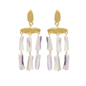 CECILE EARRINGS NATURAL SHELL
