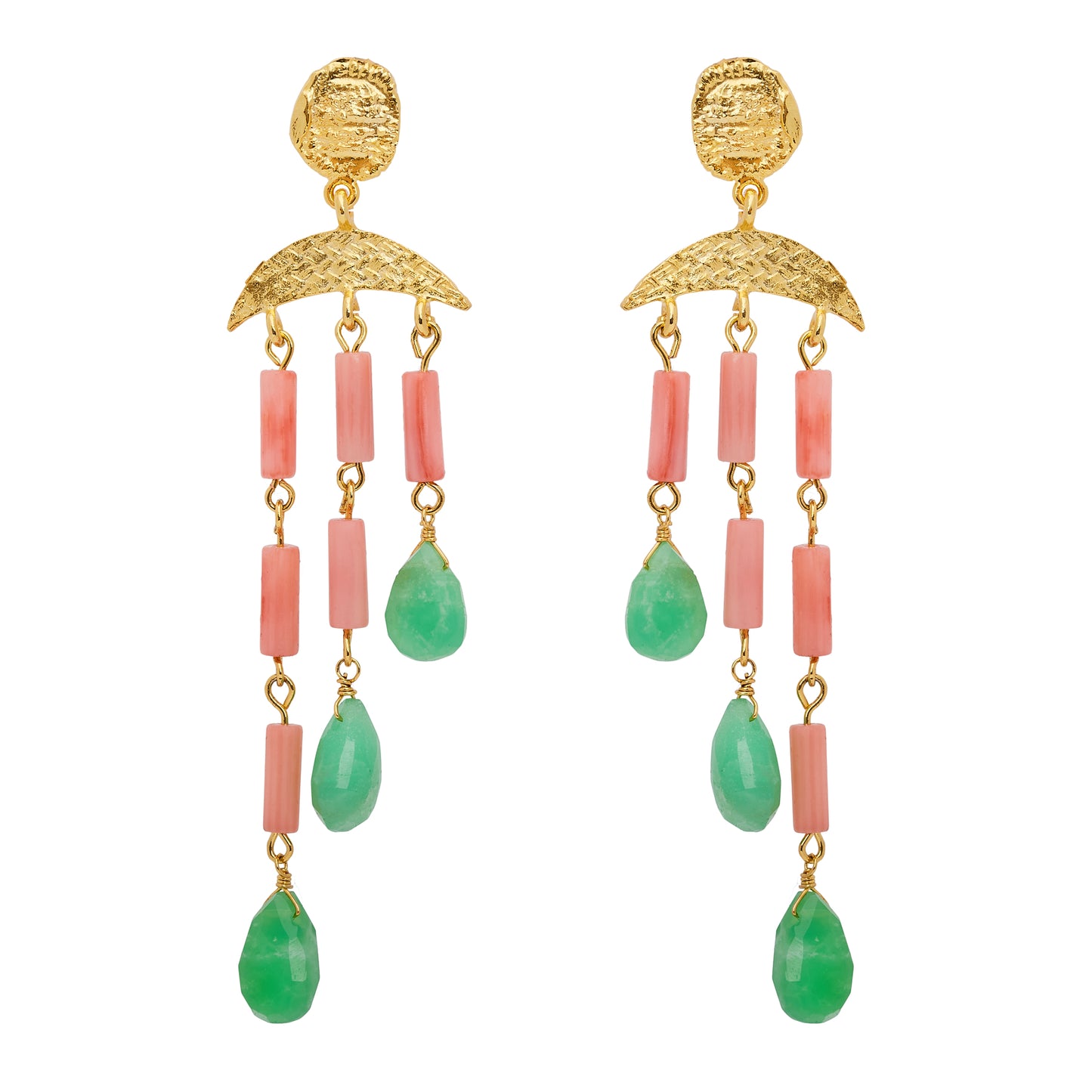 FLORINE EARRINGS CHRYSOPRASE