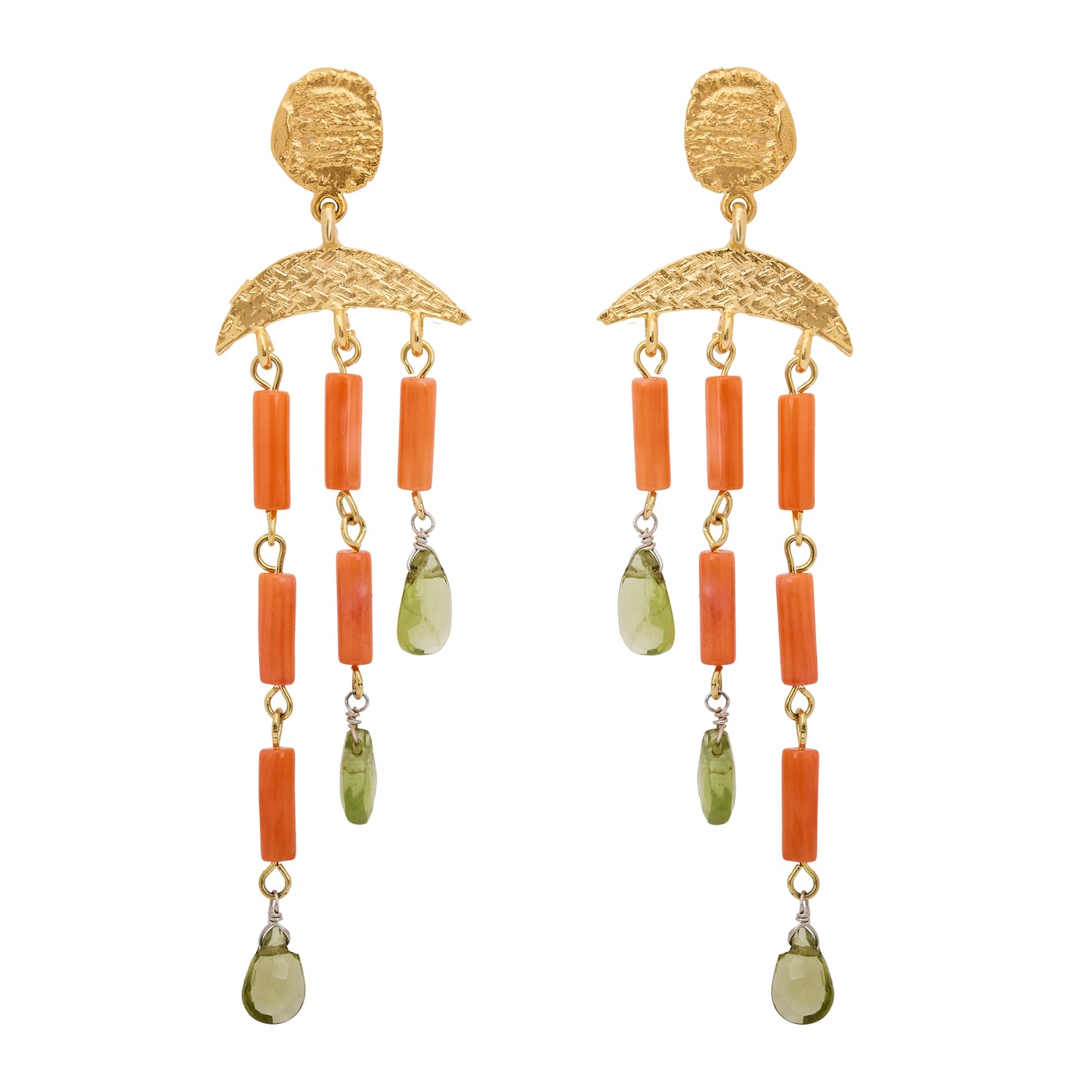 FLORINE EARRINGS PERIDOT