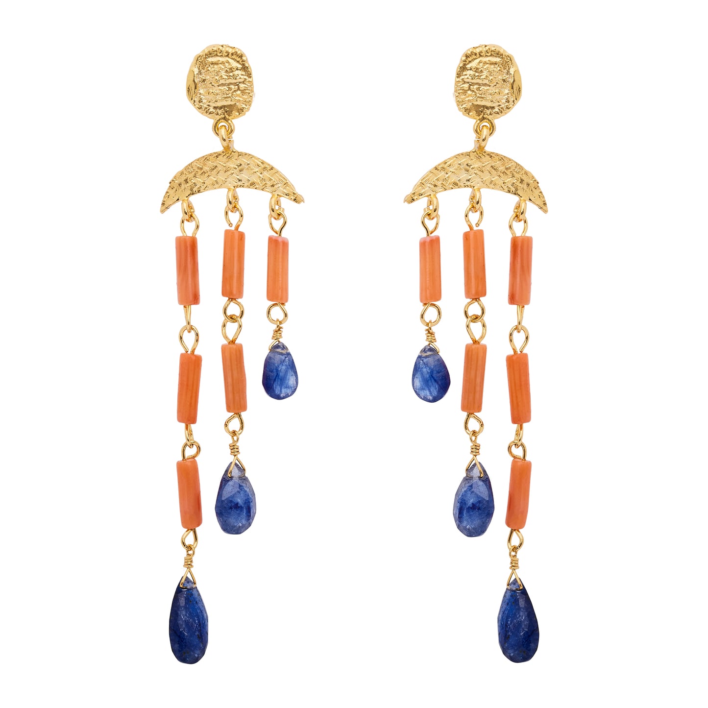 FLORINE EARRINGS SAPPHIRE