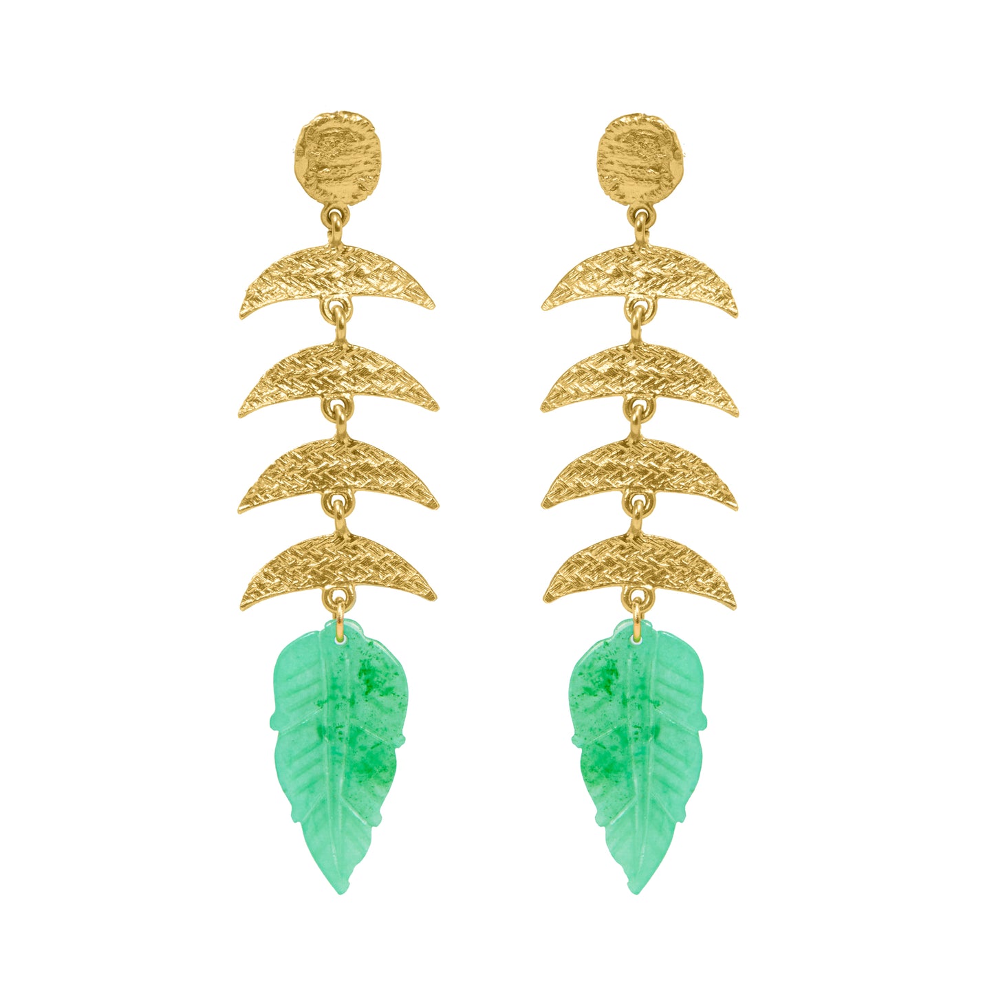 ELYSE EARRINGS GREEN JADE