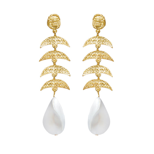 ELYSE EARRINGS MOTHER OF PEARL