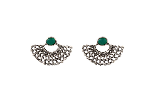 LYDIA OXID - GREEN EARRINGS