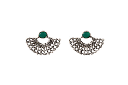 LYDIA OXID - GREEN EARRINGS