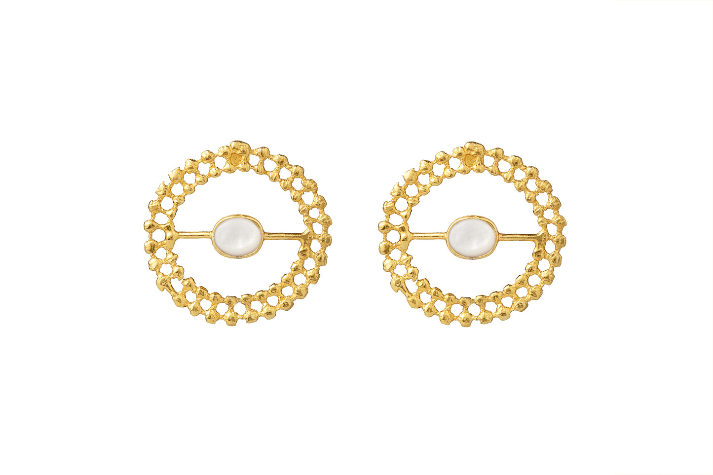 MYRTLE GOLD - PEARL EARRINGS