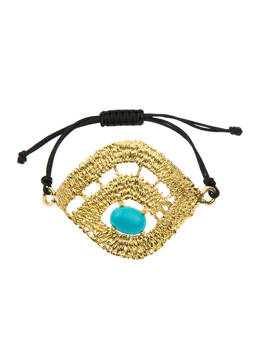 MYSTIQUE BRACELET - GOLD TURQUOISE ONYX