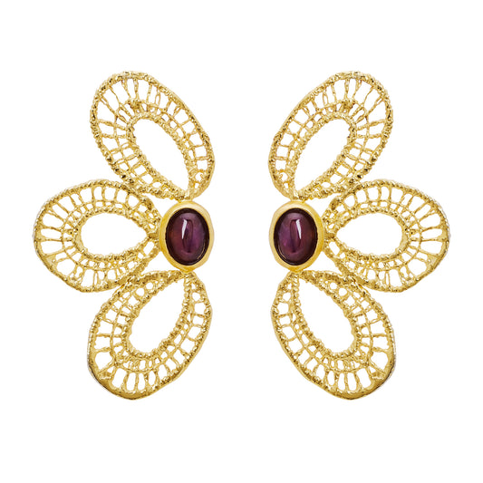 ORNELLA EARRINGS AMETHYST