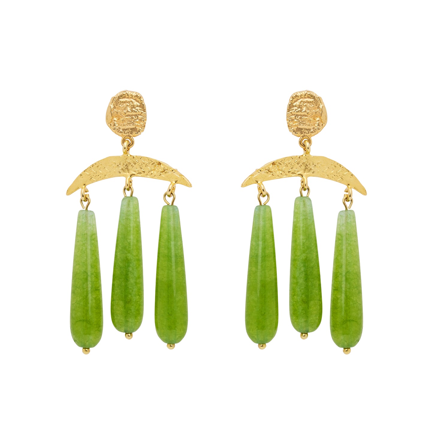 SENNA EARRINGS GREEN