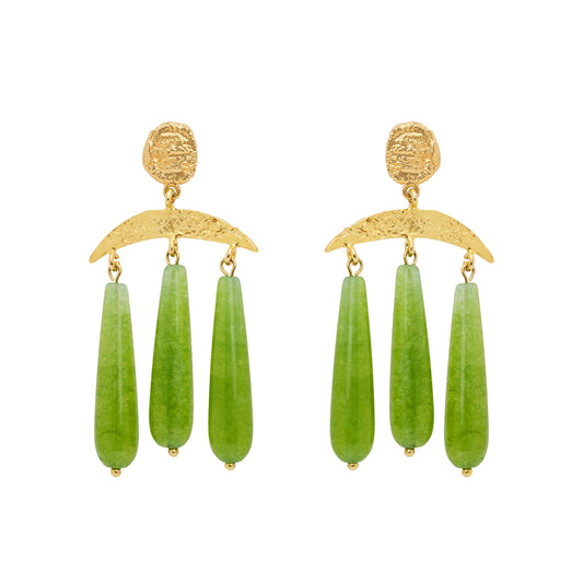 SENNA EARRINGS GREEN