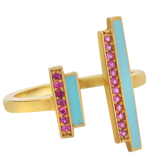 SCALENE TURQUOISE RING